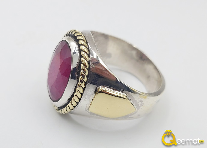 925 Sterling Stone Ring With Yaqoot Gemstone