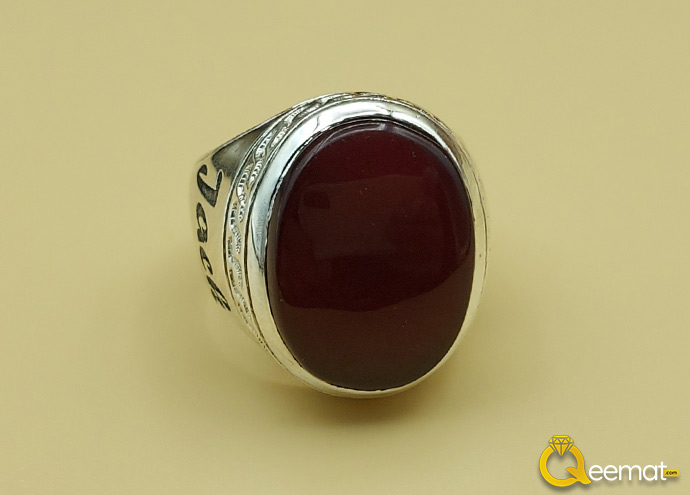 Agate Ring Men With Pure 925 Pure Silver