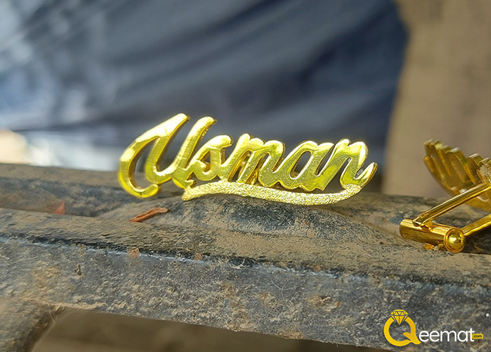 Beautiful Custom Name Studs Gold Color New Design