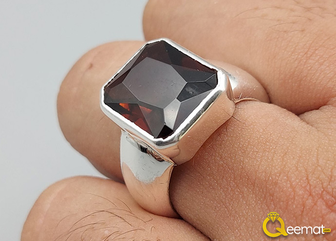 Beautiful Garnet Stone Ring For Men Or Boys