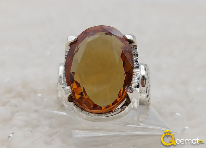 Buy Silver Ring For Gift For Your Father With Natural Samsonite Gemstone For Men