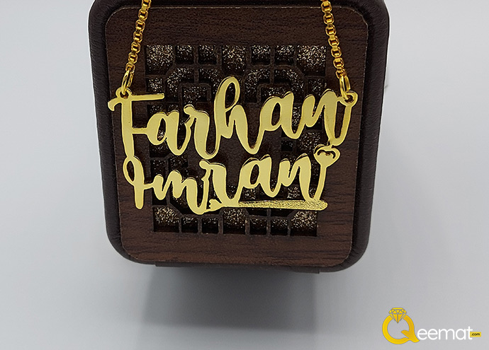 Farhan Imran Single Name Male Locket With Chain Online Order In Pakistan 1