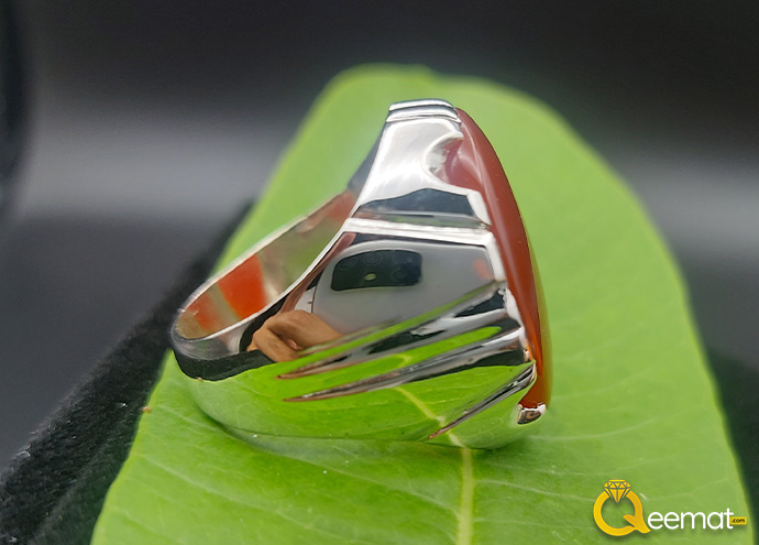 Gorgeous Aqeeq Ring Design Made In 21k Pure Silver