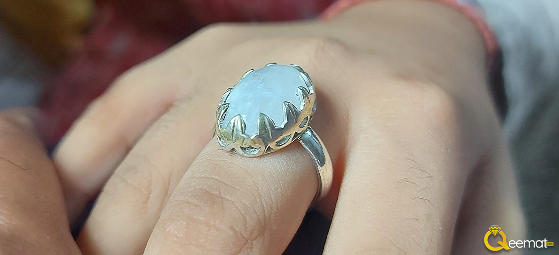 Handmade Moonstone Ring Desing For Girls