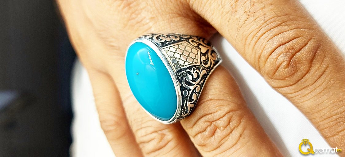 In Hand Picture Of Feroza Ring For Men