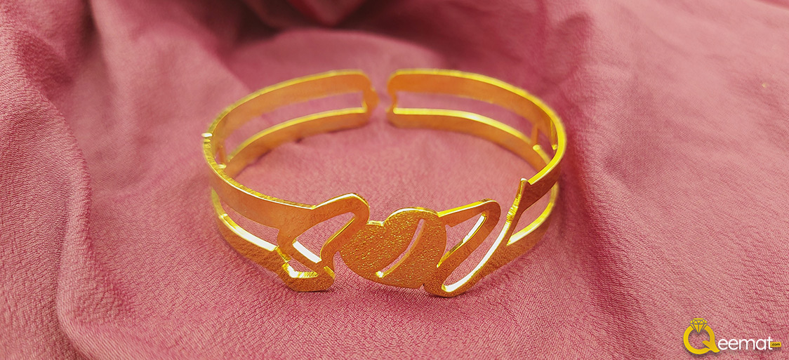 Love Sign Bracelet To Gift Made Of Copper And Silver
