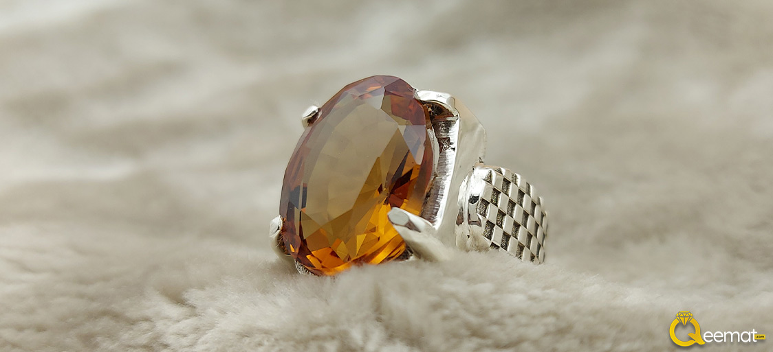 Natural Samsonite Gemstone Silver Ring For Boy