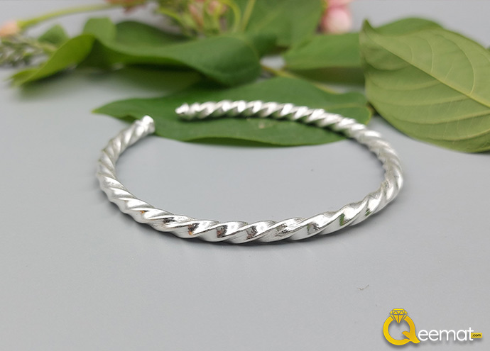 New Style Simple Silver Kada For Men And Women