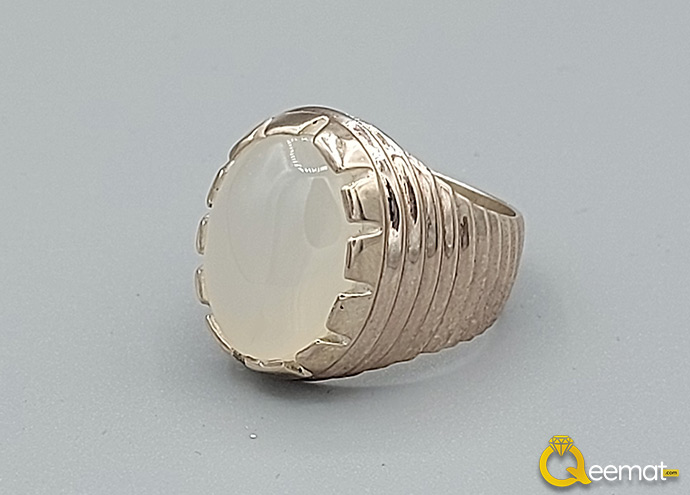 Real Dur e Najaf Stone Pure Silver Stone Ring
