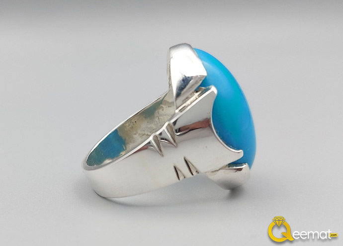 Real Turquoise Firoza Ring Design For Men Made Of 925 Silver 