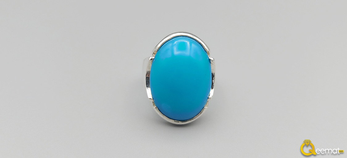 Real Turquoise Feroza Ring Design For Men Made Of Pure 925 Silver