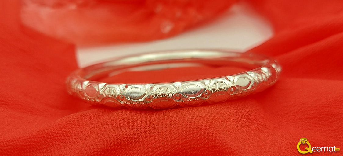 Silver Colour Bangle For Ladies Made Of Pure 925 Silver