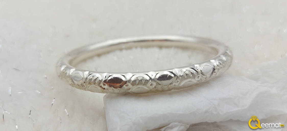 Silver Colour Bangle For Women Made Of Pure 925 Silver