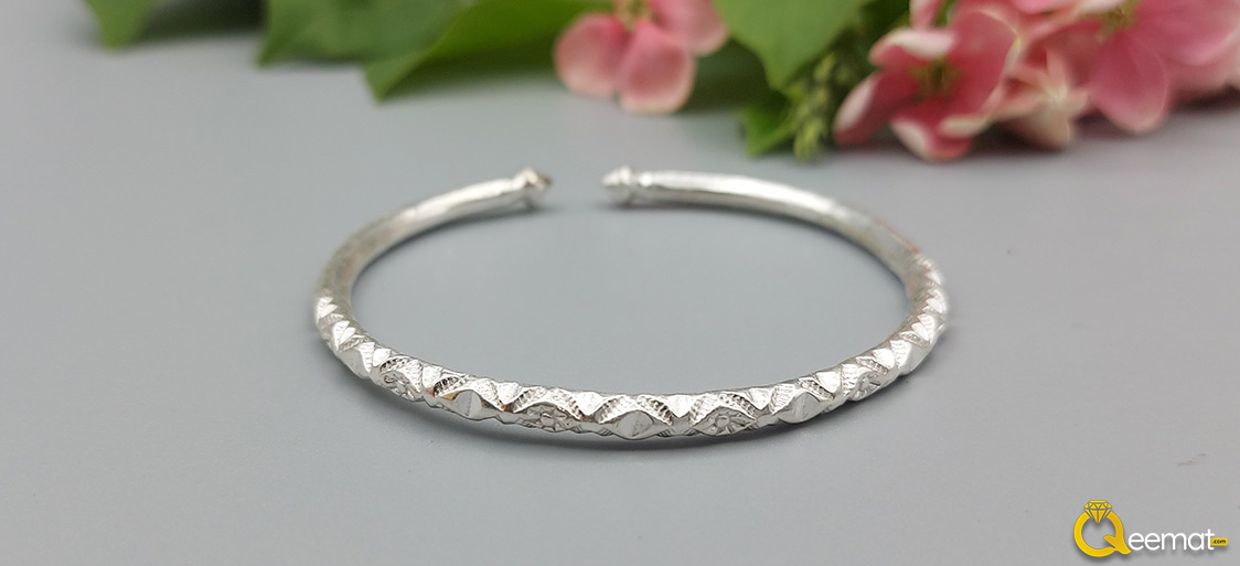 Silver New Style Chitrai Kada For Men And Women