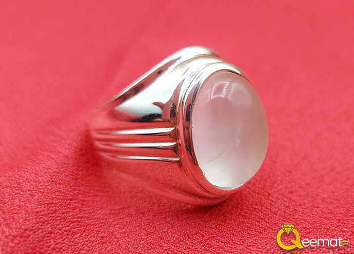 Silver Ring In Quartz Stone