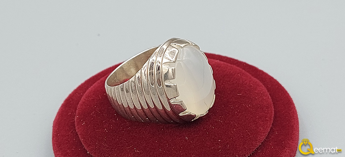 Silver Ring Chandi With Dur e Najaf Stone Price