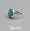 pisces-birthstone-emerald-silver-ring-for-men