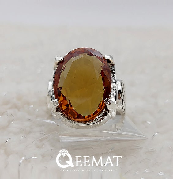 Buy Silver Ring For Gift For Your Father With Natural Samsonite Gemstone