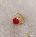 Gold Plated Pure Silver Ring With Ruby Gemstone For Women (1)