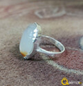 Simple Aqeeq Chandi Ring For Ladies