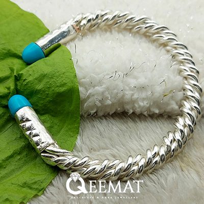 Turquoise-Stone-Sterling-Silver-Bracelet