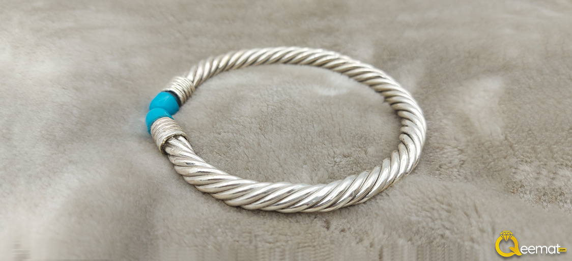 Blue Topaz Aquamarine Silver Ring For Boy