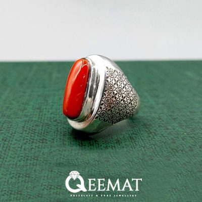 handmade-coral-stone-925-sterling-silver-ring-marjan-stone-chandi-ring
