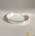 Simple Silver Bracelet Image With Handmade Design