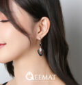 heart-shape-black-colour-platted-silver-earrings-for-party