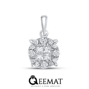 Round Cut Lab-Created Diamond Drop Stud Earrings