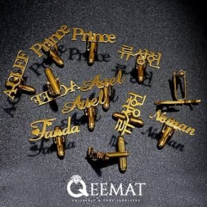 Personalized Sterling Silver Cufflinks (Studs) For Men | Silver or Gold Plated