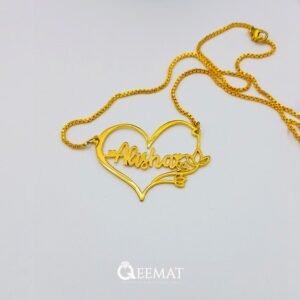 Handmade 925 Silver Custom Name Heart Locket with 24k Gold Plated