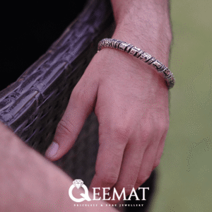 Buy Modern Oxidized Sterling Silver Bracelet for Men