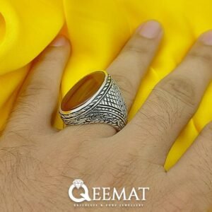 Handcrafted Turkish Design Natural Red Agate Silver Ring