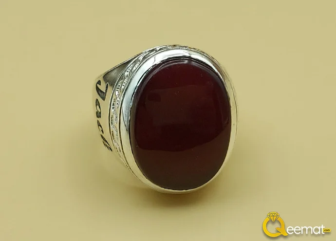 Agate Ring Men With Pure 925 Pure Silver