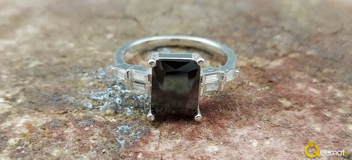 Agate Black Stone Women Rings Agate Black Stone Women Rings