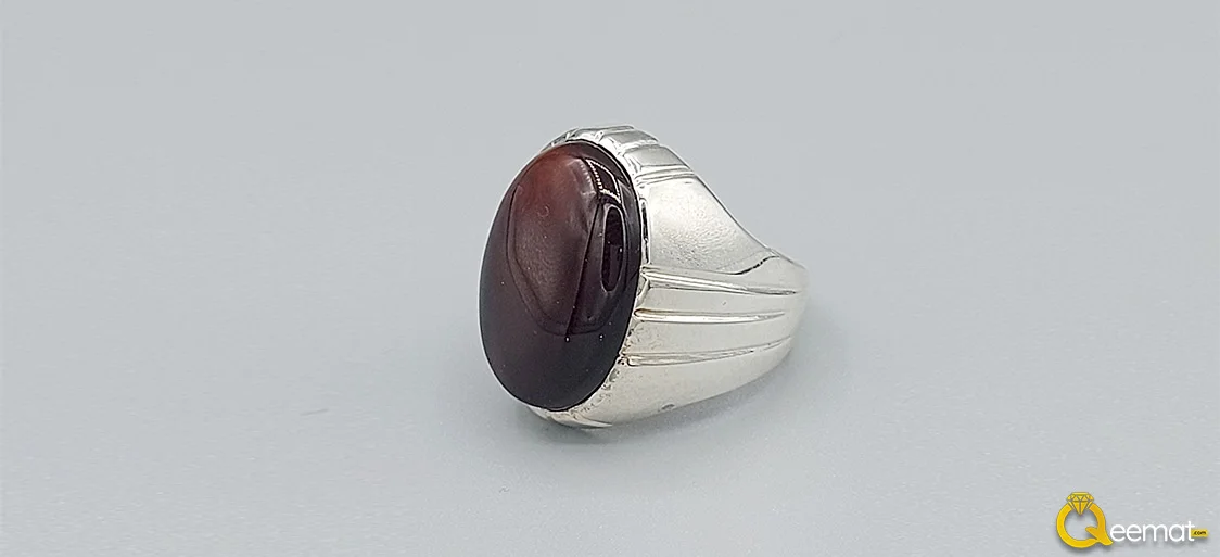 Agate Stone Silver Ring