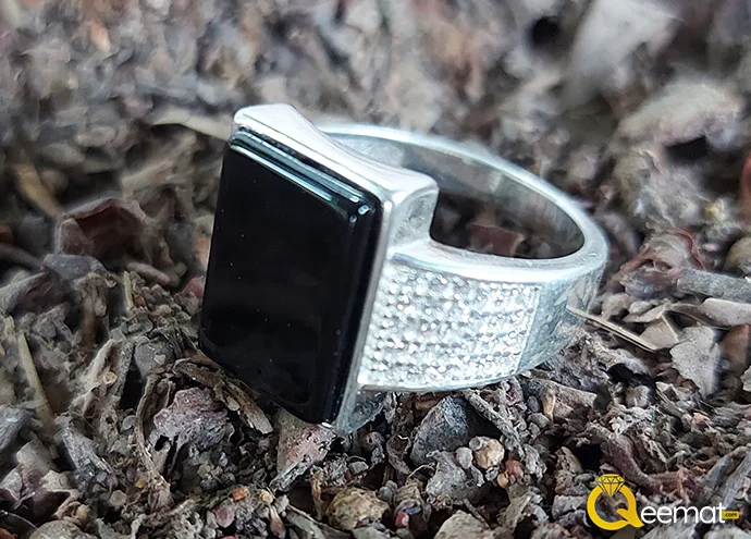 Beautiful Aquarius Birthstone Ring For Boy Real Agate