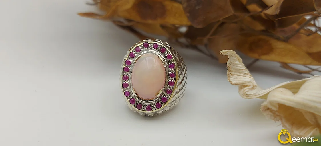 Opal Silver Ring For Boy