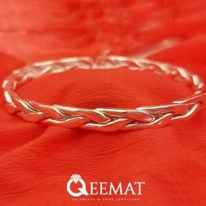 Handmade Men Kada Bracelet - Pure 925 Silver Made Bracelet