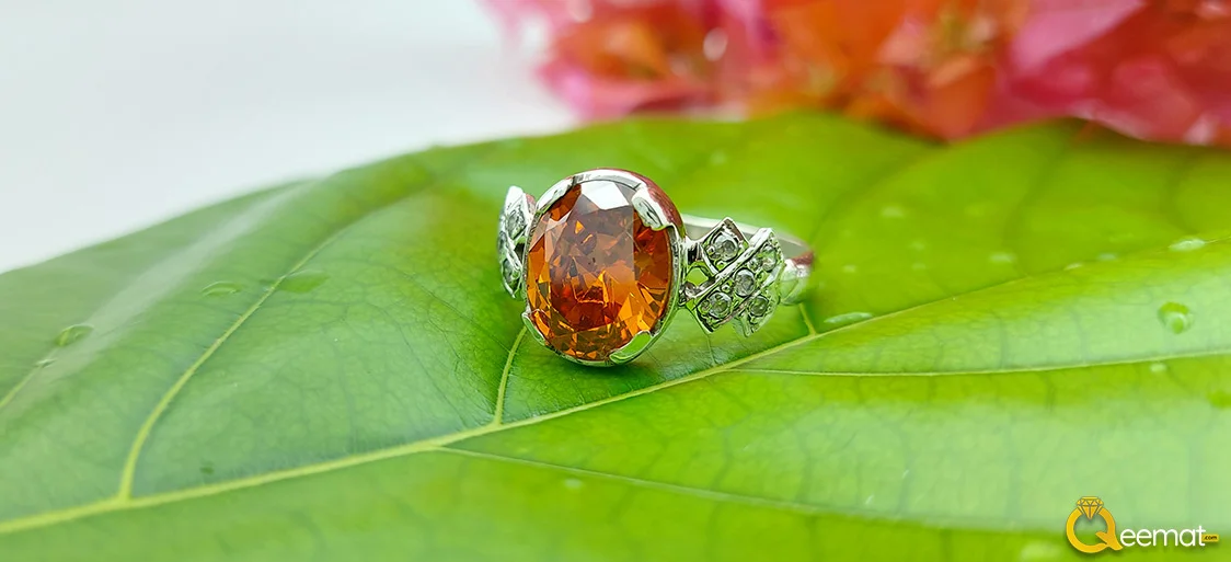 Big Image Of Orange Stone Ring