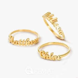 Custom Name Stoneless  Silver Ring For Men and Women, Simple Design