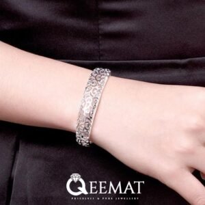 Handmade Cuff Bracelet for Girls Made of 925 Sterling Silver