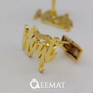 Handmade Name Cufflinks for Men - Order in Silver or Gold Plated