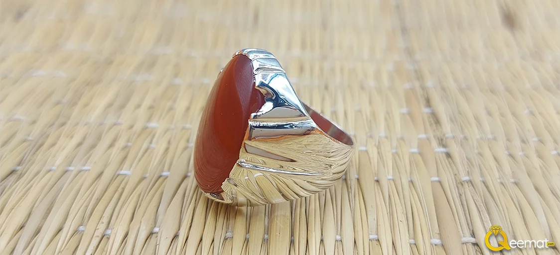 Gorgeous Aqeeq Ring Design For Boy