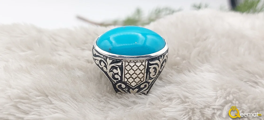 Handmade Design Of Turquoise Ring For Men