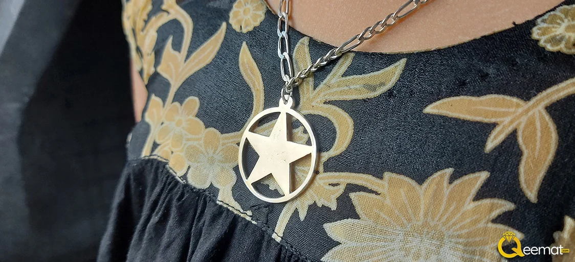 Handmade Sterling Silver Star Locket With Chain For Him Or Her Handmade Sterling Silver Star Locket With Chain For Him Or Her