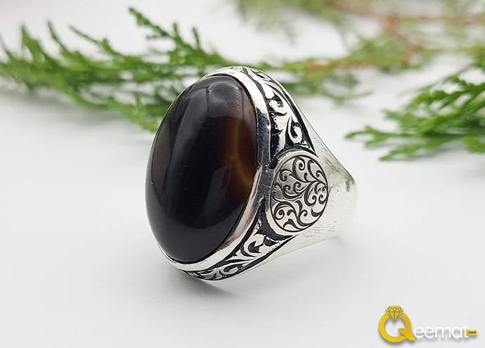 Handmade Soleimani Agate Stone Ring Handmade Soleimani Agate Stone Ring