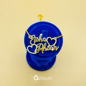 Gold Plated Custom Name Couple Locket - Silver Made Love Locket