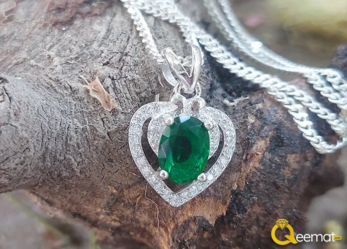 Heart Shape Locket With A Chain Made Of Pure Silver